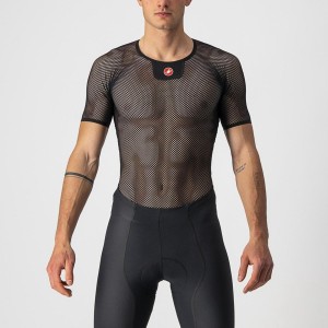 Black Men Castelli CORE MESH 3 SS Base Layer | PNLW-57024