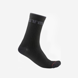 Black Men Castelli DISTANZA 20 Socks | IACQ-70516