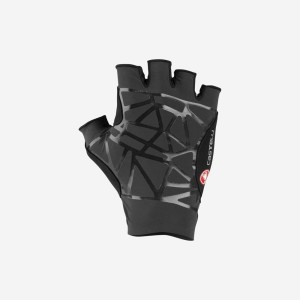 Black Men Castelli ICON RACE Gloves | UNCV-79816