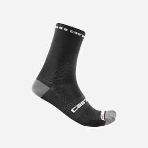 Black Men Castelli ROSSO CORSA PRO 15 Socks | NQMS-54792