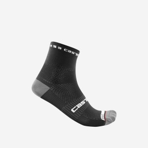 Black Men Castelli ROSSO CORSA PRO 9 Socks | KLZH-37601