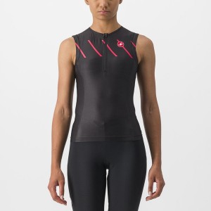 Black Women Castelli FREE 2 W TRI SINGLET Suits | JVGE-45376