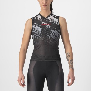 Black Women Castelli INSIDER W SLEEVELESS Jersey | HSZB-50237