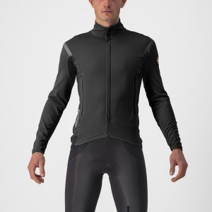 Black / Black Men Castelli PERFETTO RoS 2 Jackets | CHRO-02831