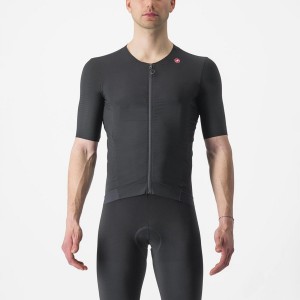 Black / Black Men Castelli PREMIO Jersey | TGKU-60513