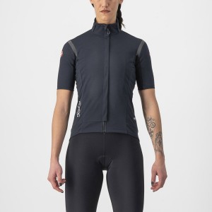 Black / Black Women Castelli GABBA RoS 2 W Jackets | SOLT-10896