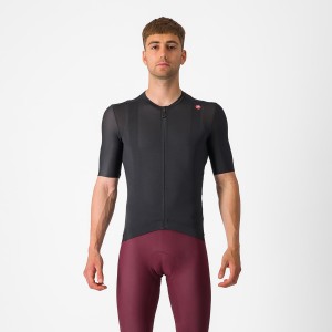 Black / Dark Grey Men Castelli ESPRESSO Jersey | DAUH-52930