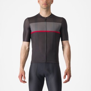 Black / Dark Grey / Red Men Castelli TRADIZIONE Jersey | XYDQ-34278