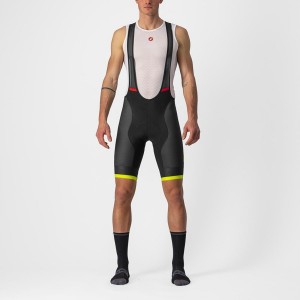 Black / Light Green Men Castelli COMPETIZIONE KIT Bib Shorts | HUZG-40379