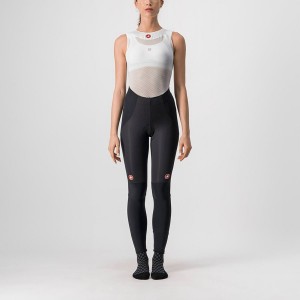 Black / Silver Women Castelli SORPASSO RoS W Leggings | LOCT-08257