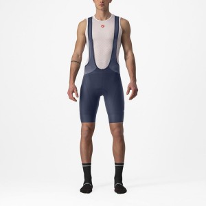 Blue Men Castelli ENDURANCE 3 Bib Shorts | PWUG-93265