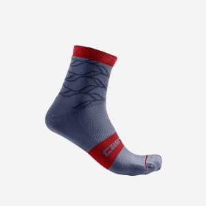 Blue Women Castelli CLIMBER'S 3.0 12 CM Socks | OHNR-27965