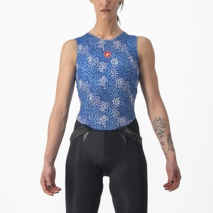 Blue Women Castelli PRO MESH 4 W SLEEVELESS Base Layer | HXMT-40986