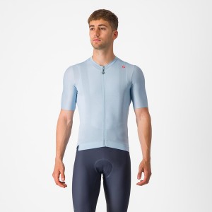 Blue / Blue Men Castelli ESPRESSO Jersey | HKYM-68059