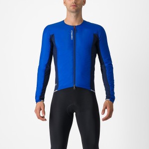 Blue / Blue Men Castelli FLY JACK-SEY Jackets | PZRS-84219