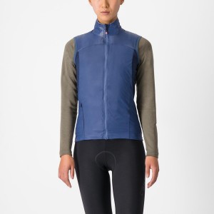 Blue / Blue Women Castelli UNLIMITED W PUFFY Vest | ZIYK-81092