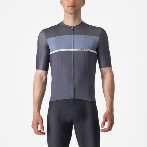 Blue / Light Grey Blue Men Castelli TRADIZIONE Jersey | WPOM-87945