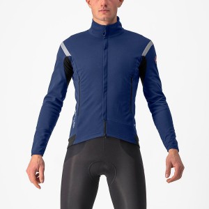 Blue / Silver Men Castelli PERFETTO RoS 2 Jackets | ZRHB-96520