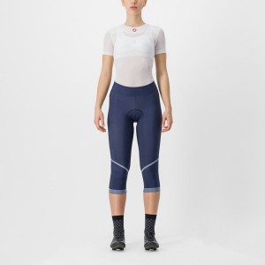 Blue / Silver Women Castelli VELOCISSIMA THERMAL KNICKER Leggings | QPES-12360