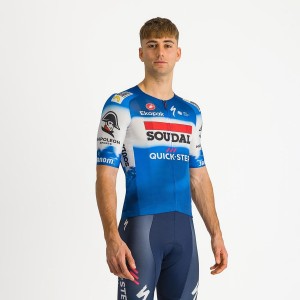 Blue / White Men Castelli AERO RACE 7.0 Jersey | NYSW-18632