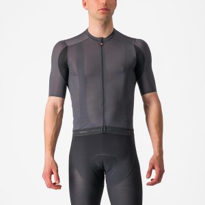 Dark Grey Men Castelli SUPERLEGGERA 3 Jersey | FDSW-24610