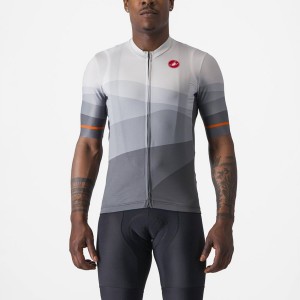 Dark Grey / Silver Grey Men Castelli ORIZZONTE Jersey | XKAC-48560