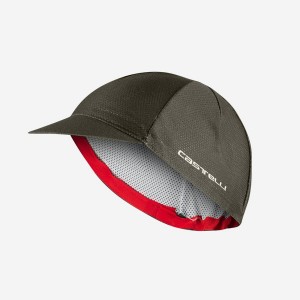 Deep Green Men Castelli ROSSO CORSA 2 Cap | JSPZ-28094