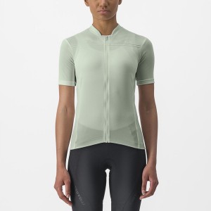 Green Women Castelli ANIMA 4 Jersey | QWKZ-73594