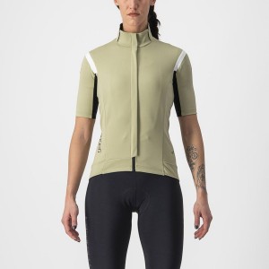 Green Women Castelli GABBA RoS 2 W Jackets | MAHP-26935