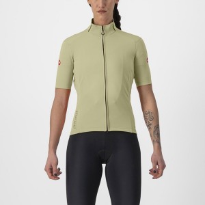 Green Women Castelli PERFETTO RoS 2W WIND Jackets | IRTD-13097