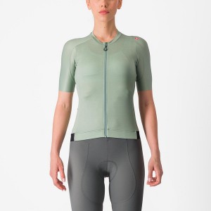 Green / Deep Green Women Castelli ESPRESSO W Jersey | AYNO-16845