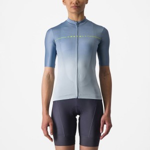 Grey Blue / Blue Women Castelli SALITA Jersey | ENBF-87504