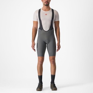 Grey Men Castelli UNLIMITED CARGO Bib Shorts | IFHT-72048