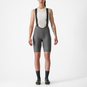 Grey Women Castelli ESPRESSO W DT Bib Shorts | ZPUY-84321