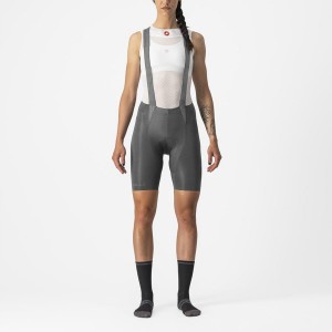 Grey Women Castelli FREE AERO RC W Bib Shorts | DGAK-62034