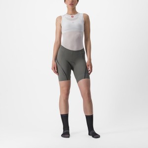 Grey / Dark Grey Women Castelli VELOCISSIMA 3 Shorts | BKOR-06178