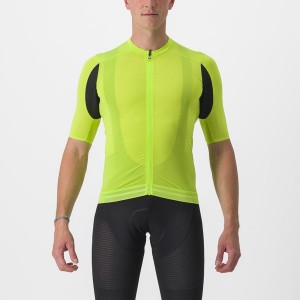 Light Green Men Castelli SUPERLEGGERA 3 Jersey | GOUZ-71246