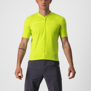 Light Green Men Castelli UNLIMITED ALLROAD Jersey | SBNQ-76382