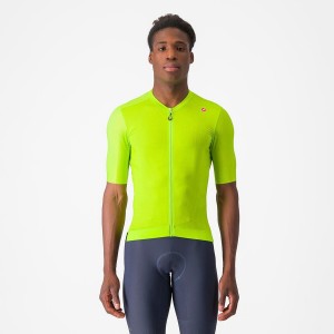 Light Green / Deep Green Men Castelli ESPRESSO Jersey | JBGX-48073