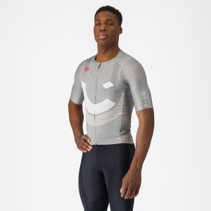 Multicolor Grey Men Castelli R-A/D Jersey | CAOB-27459