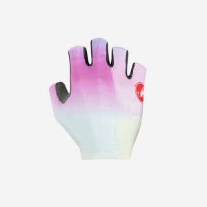 Multicolor Purple Men Castelli COMPETIZIONE 2 Gloves | XSMZ-62497