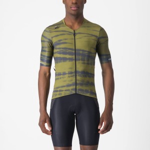 Olive Men Castelli UNLIMITED PRO Jersey | AGBE-58716