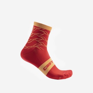 Orange Women Castelli CLIMBER'S 3.0 12 CM Socks | DNPQ-34659