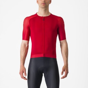 Red Men Castelli AERO RACE 7.0 Jersey | TFES-12694