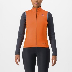 Red Orange Women Castelli PERFETTO RoS 2 W Vest | TZPM-34615