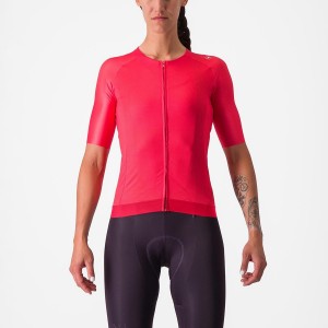 Red Women Castelli AERO PRO 7.0 W Jersey | QJLF-74063