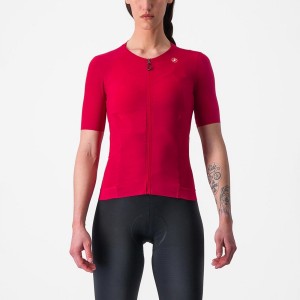 Red Women Castelli PREMIO W Jersey | LTBK-97108