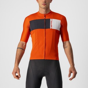 Red / Black / White Men Castelli PROLOGO 7 Jersey | PHAQ-97543