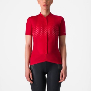 Red / Red Women Castelli UNLIMITED SENTIERO 3 Jersey | FPNC-09873