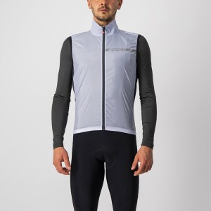 Silver Grey / Dark Grey Men Castelli SQUADRA STRETCH Vest | FAYE-86270